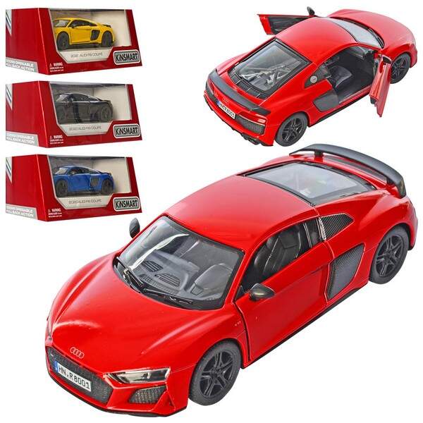 Модель легкова AUDI R8 5'' KT5422W Coupe метал.інерц.відкр.дв.4кол.кор./96/ (шт.)
