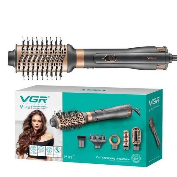 Фен-щітка для волосся 6 в1 VGR V 491 (12) 9099 (шт.)