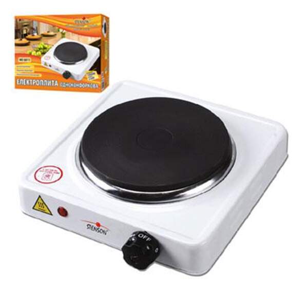 Плита електрична переносна 1000w d155мм 21*21*5см ME-0011S (12шт) (шт.)